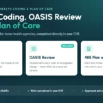 ICD-10 Coding, OASIS Review and 485 Plan of Care — orders submitted in Boltflo, work completed in your EHR, approved and signed by your clinician